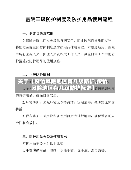关于【疫情风险地区有几级防护,疫情风险地区有几级防护标准】