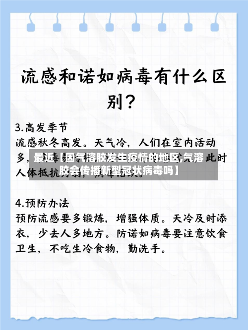 最近【因气溶胶发生疫情的地区,气溶胶会传播新型冠状病毒吗】