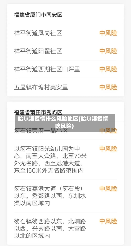 哈尔滨疫情什么风险地区(哈尔滨疫情啥风险)-第3张图片