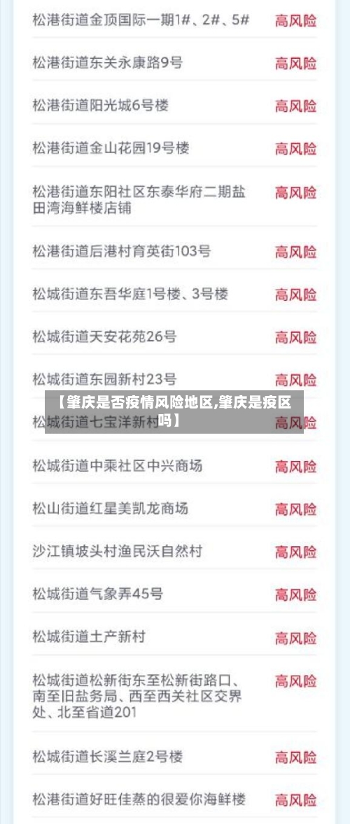 【肇庆是否疫情风险地区,肇庆是疫区吗】-第2张图片