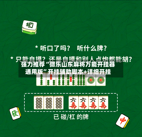 强力推荐“微乐山东麻将万能开挂器通用版”开挂辅助脚本+详细开挂
