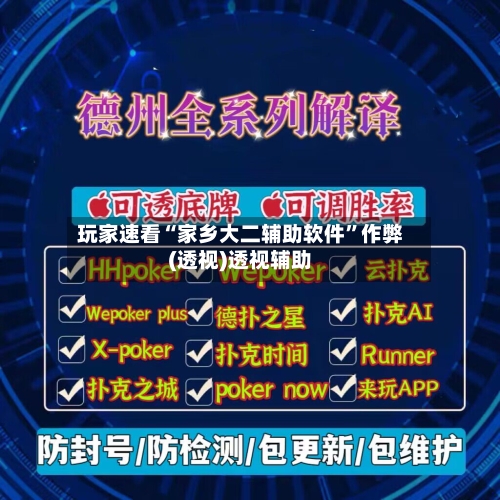 玩家速看“家乡大二辅助软件”作弊(透视)透视辅助