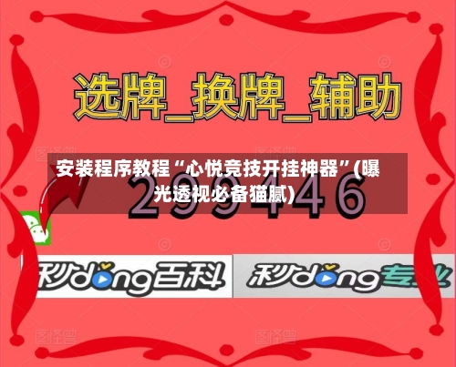 安装程序教程“心悦竞技开挂神器”(曝光透视必备猫腻)