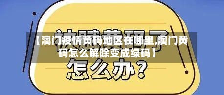 【澳门疫情黄码地区在哪里,澳门黄码怎么解除变成绿码】