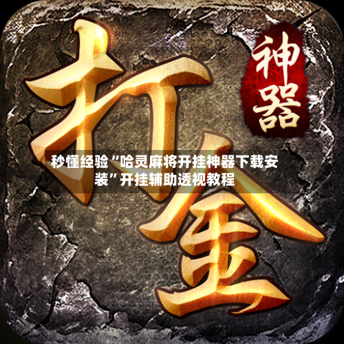 秒懂经验“哈灵麻将开挂神器下载安装”开挂辅助透视教程-第2张图片