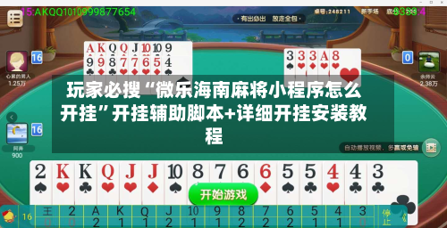 玩家必搜“微乐海南麻将小程序怎么开挂”开挂辅助脚本+详细开挂安装教程-第2张图片