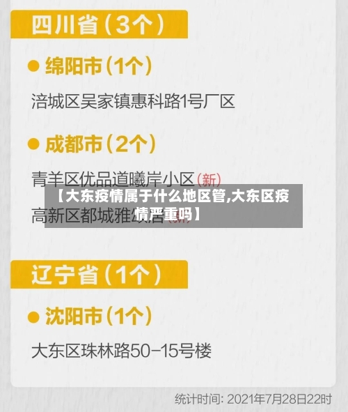 【大东疫情属于什么地区管,大东区疫情严重吗】